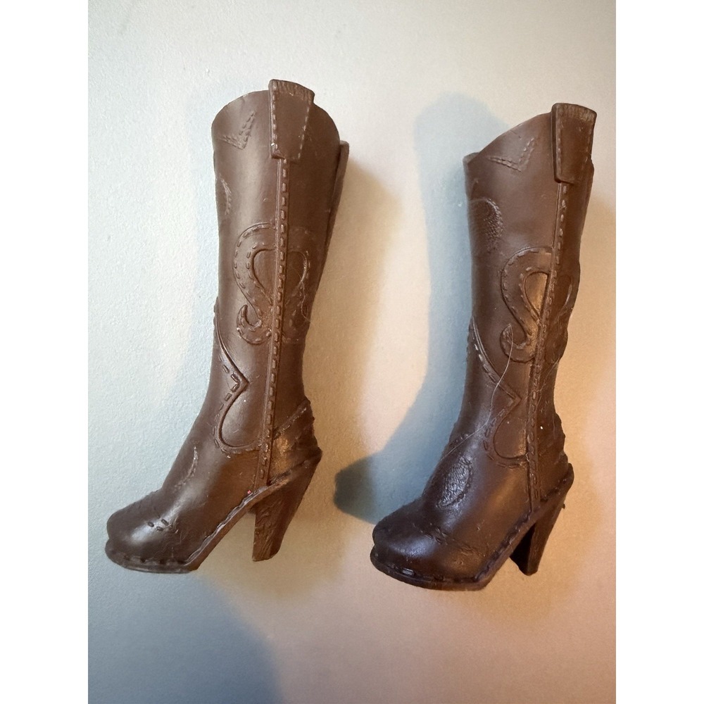 BARBIE DOLL SHOES BOOTS MY SCENE FASHION PACK FASHION SCENE BROWN WESTERN BOOTS